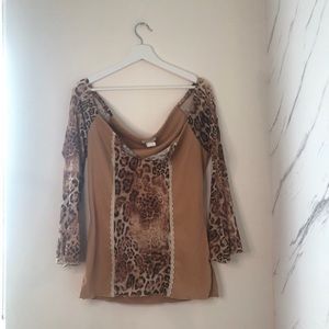 y2k vintage bell sleeve top size Large |036|